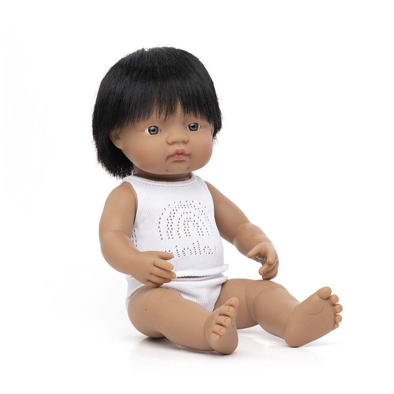 Miniland Pop Latijns Amerikaans  met Haar Jongen 38 cm