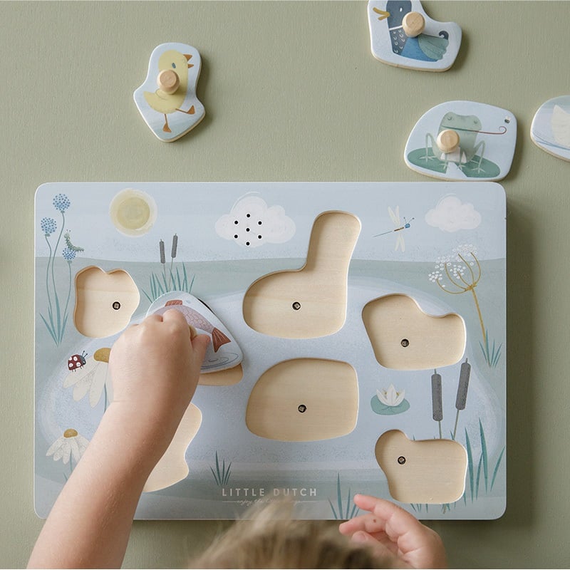 Little Dutch Geluid Puzzel met Dieren