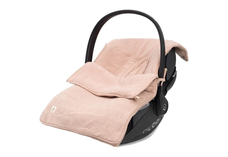 Jollein Voetenzak groep 0+ 3/5 punts Grain Knit Wild Rose