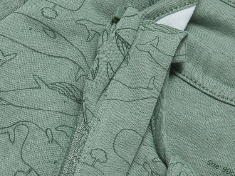 Jollein Slaapzak 4 Seizoenen 90 cm Whales Ash Green