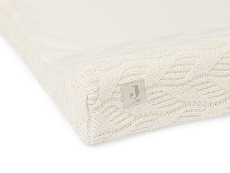 Jollein Aankleedkussenhoes 50x70cm Spring knit ivory