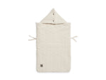 Jollein Voetenzak groep 0+ 3/5 punts gordel River knit cream white