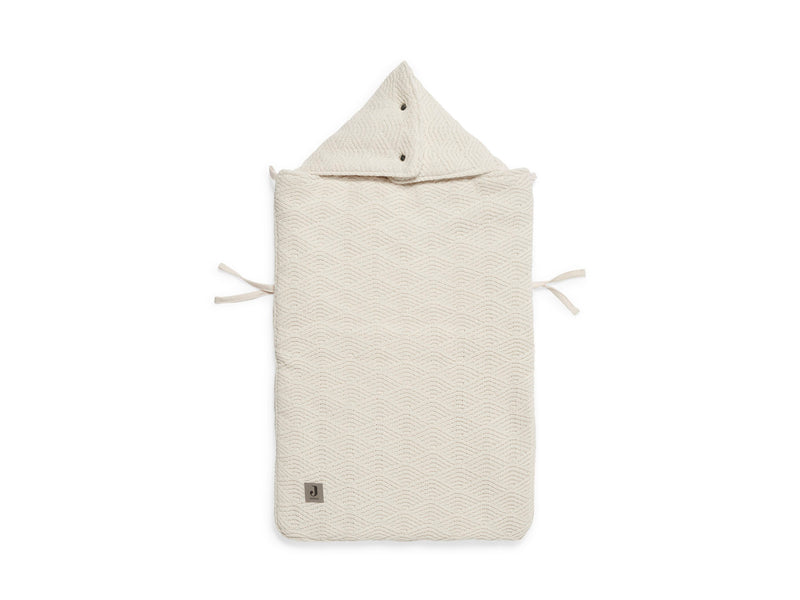 Jollein Voetenzak groep 0+ 3/5 punts gordel River knit cream white