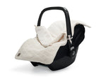 Jollein Voetenzak groep 0+ 3/5 punts gordel River knit cream white