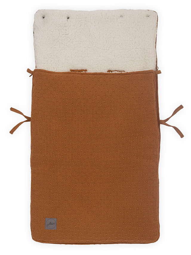 Jollein Voetenzak groep 0+ 3/5 punts Bliss knit caramel