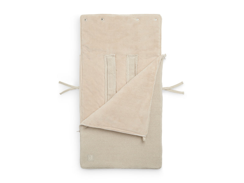 Jollein Voetenzak groep 0+ 3/5 punts Basic knit nougat