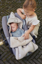 Jollein Voetenzak groep 0+ 3/5 punts Basic knit nougat
