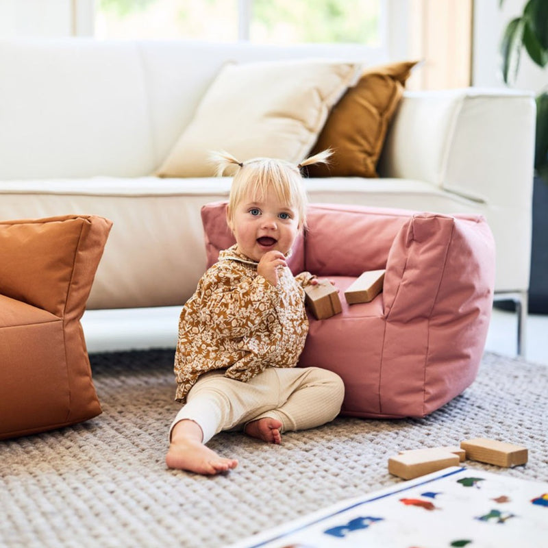 Jollein Zitzak Fauteuiltje Mellow Pink Roze Beanbag
