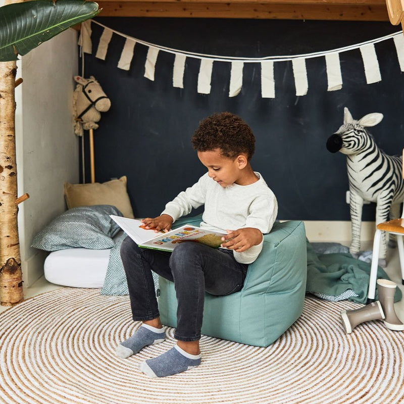 Jollein Zitzak Fauteuiltje Ash Green beanbag kinderkamer