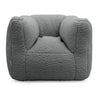 Zitzak Fauteuiltje Teddystof Grijs Jollein Beanbag kinderkamer stoeltje 