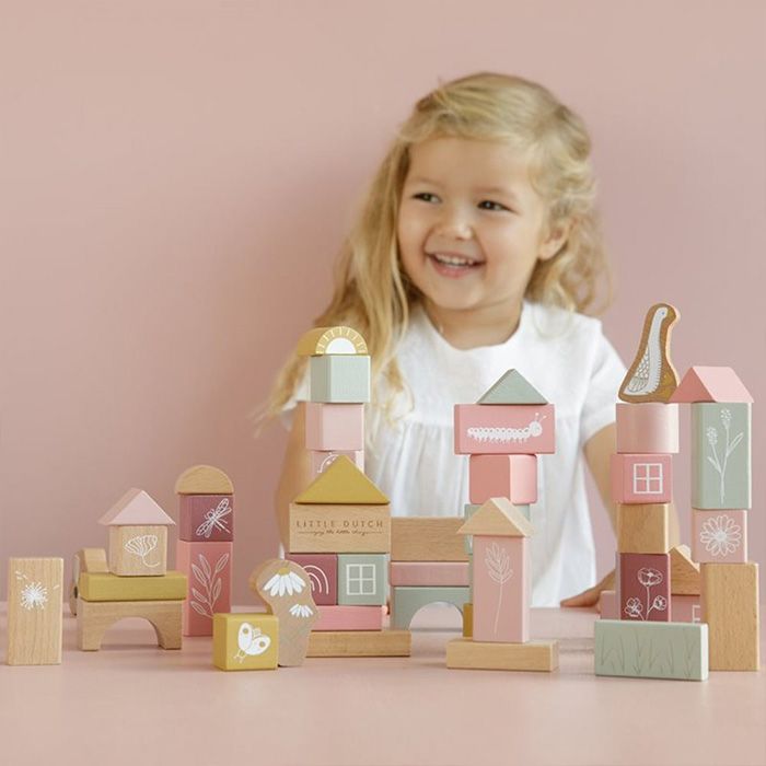Little Dutch Bouwblokken Roze