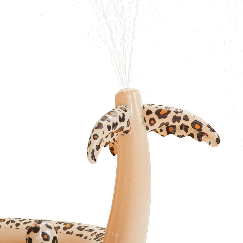 Swim Essentials Speelzwembad met Glijbaan Beige Panterprint