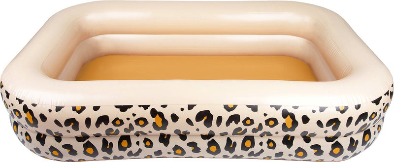 Swim Essentials Opblaas Zwembad Beige Panterprint 211x132x46 cm