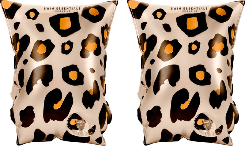 Swim Essentials Zwembandjes Beige Panterprint 2-6 jaar