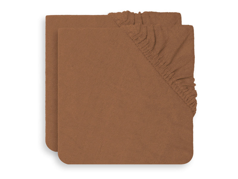 Jollein Aankleedkussenhoes badstof 75x85cm caramel (2pack)