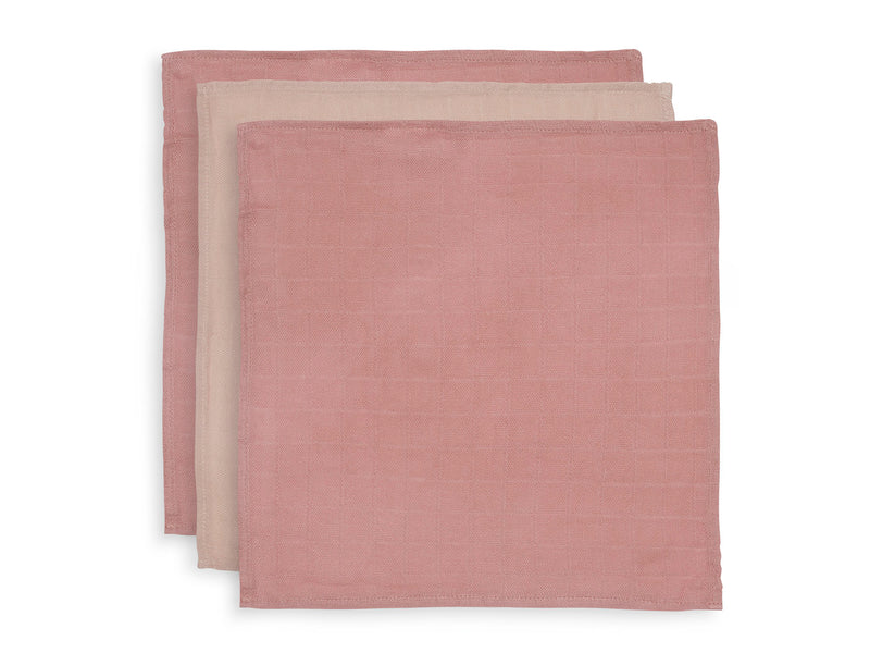 Monddoekje Bamboe Pale Pink (3-pack) Jollein