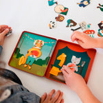 Magnetisch speel set petit collage voor kinderen verkleed set magneet