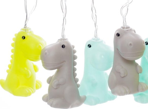 Dhink Lichtslinger met Dinosaurus Decoratie Groen, Grijs en Blauw