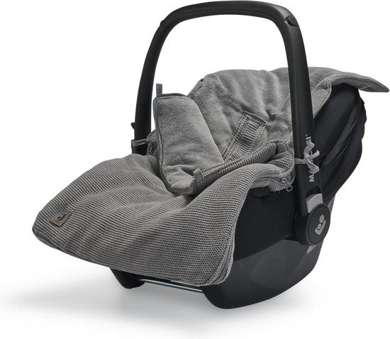 Jollein Voetenzak groep 0+ 3/5 punts Basic knit Stone Grey