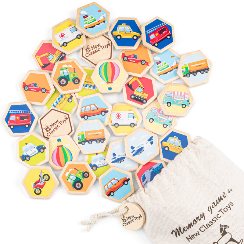 New Classic Toys Memory - voertuigen