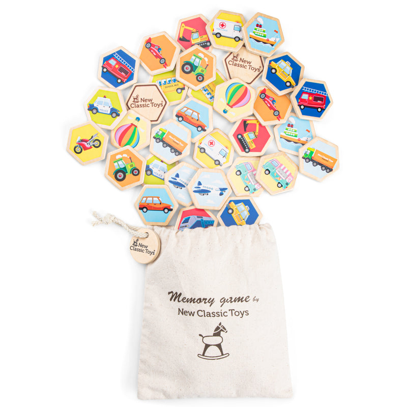 New Classic Toys Memory - voertuigen