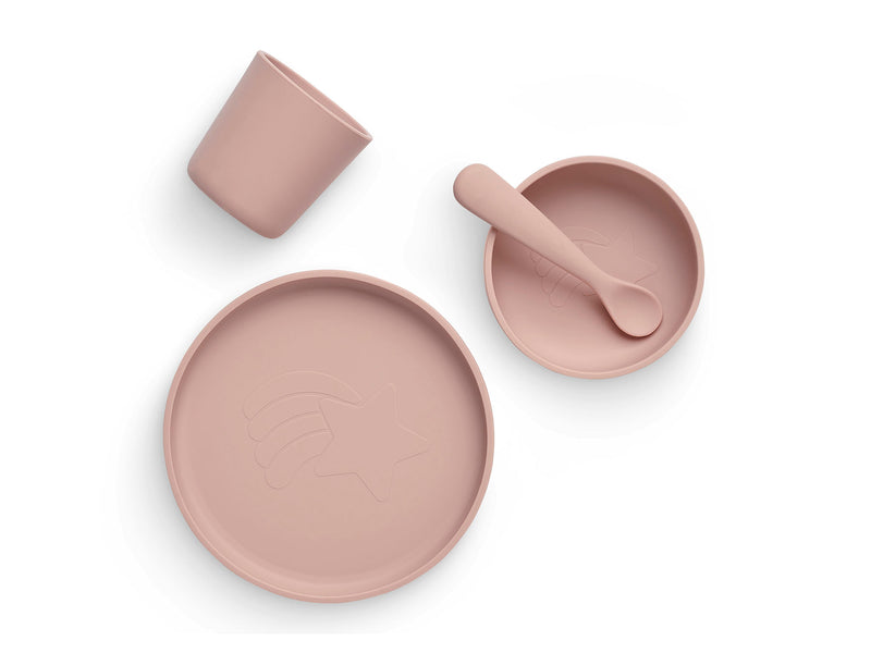 Jollein Kinder serviesset Siliconen Pale Pink