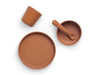 Kinder serviesset Siliconen Caramel Jollein