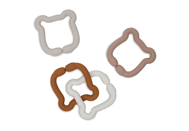Jollein Speelgoed Ringen Siliconen 20x7x1 cm Teddy Bear