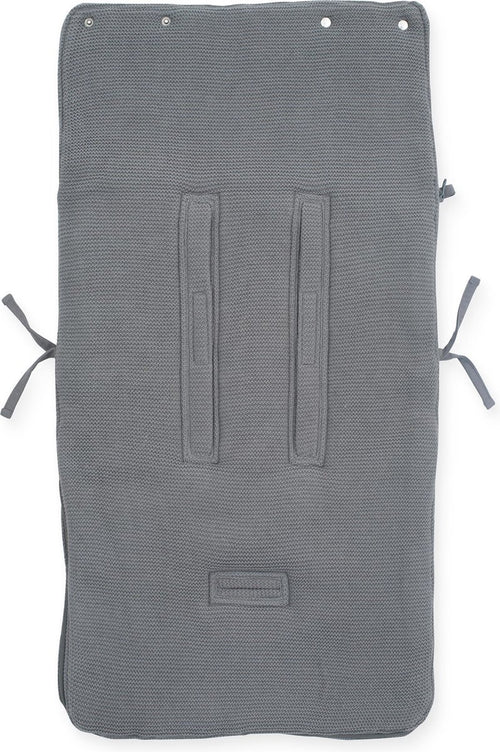 Jollein Voetenzak groep 0+ 3/5 punts Basic knit Stone Grey