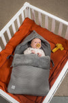 Jollein Voetenzak groep 0+ 3/5 punts Basic knit Stone Grey