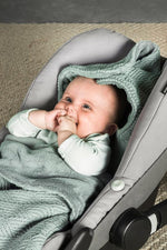 Jollein Voetenzak groep 0+ 3/5 punts River Knit Ash Green