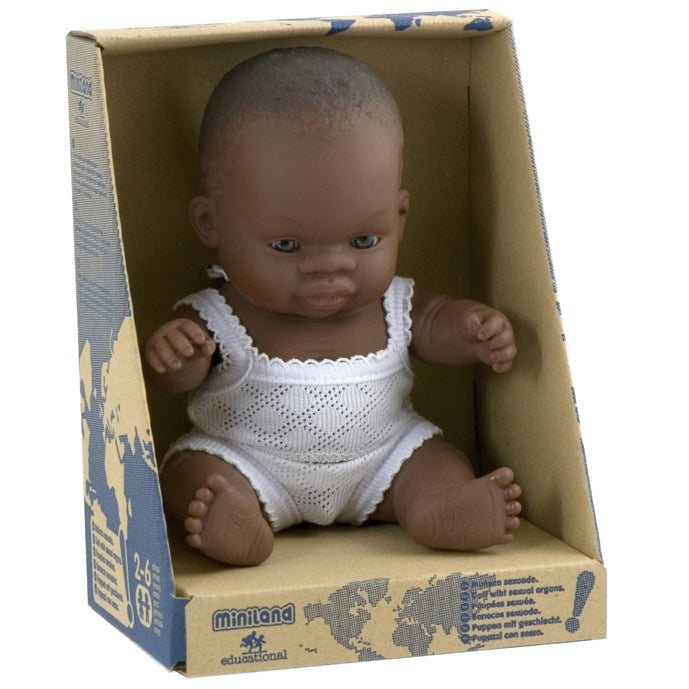 Miniland Babypop Afrikaans Jongen 21CM