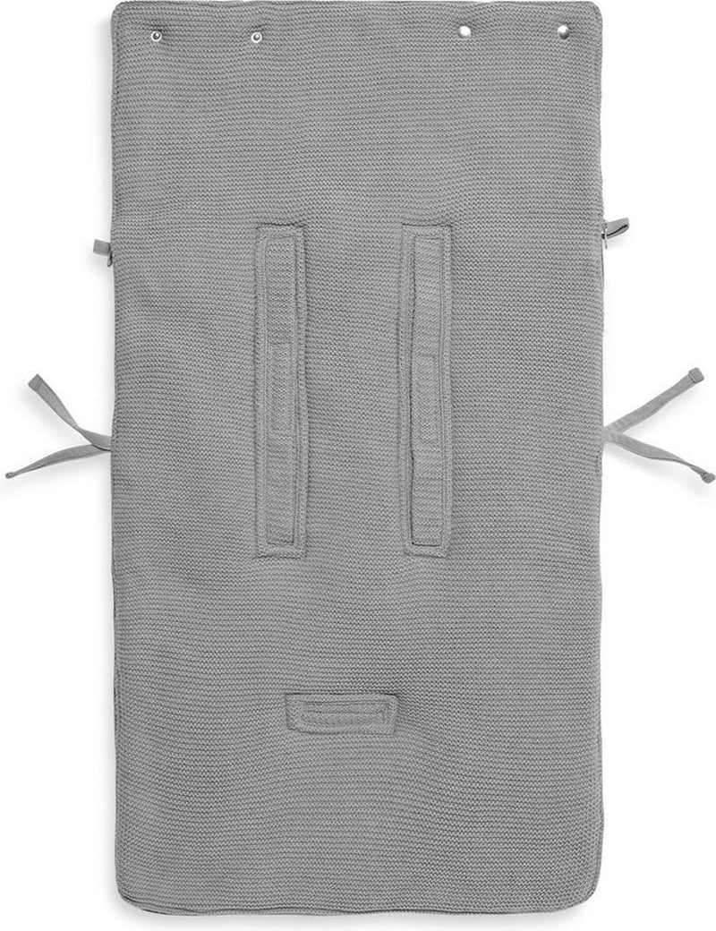 Jollein Voetenzak groep 0+ 3/5 punts Basic knit Stone Grey