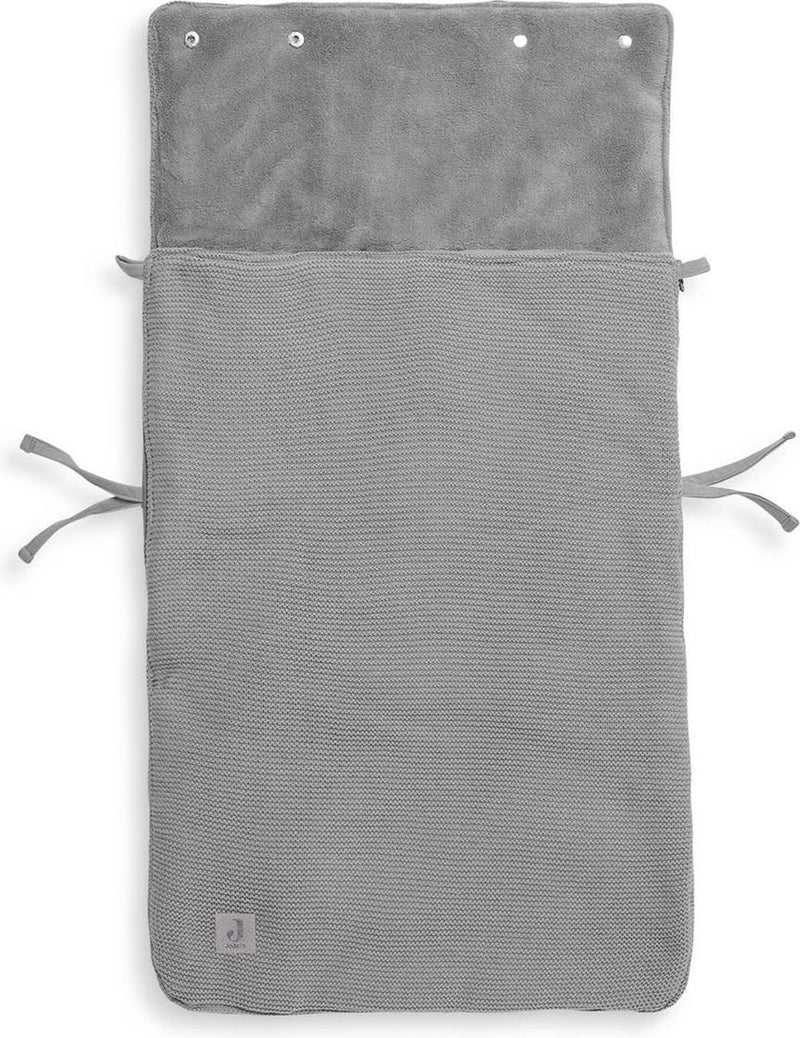 Jollein Voetenzak groep 0+ 3/5 punts Basic knit Stone Grey