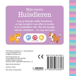 Mini Me Mijn Eerste Huisdieren Voelboekje baby speelgoed