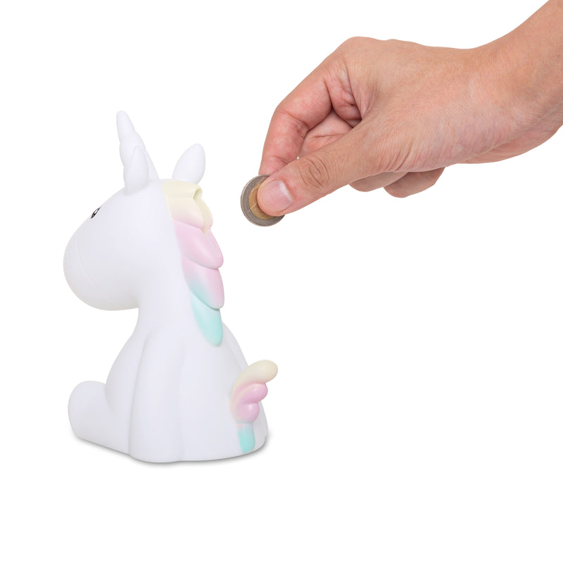 Eenhoorn spaarpot geld sparen piggy bank kinderen kinderkamer 