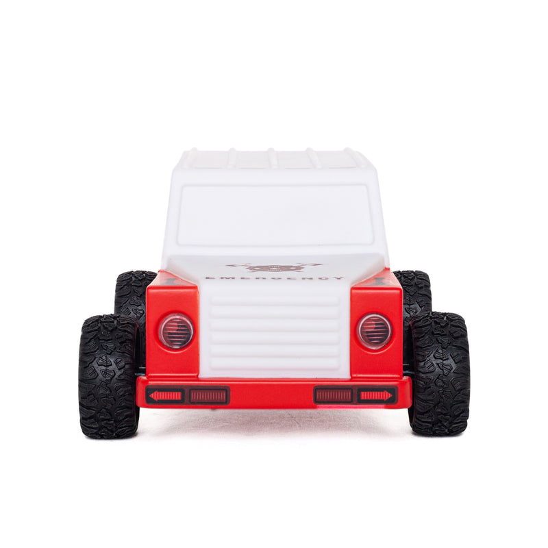 Brandweerauto Nachtlamp met Roterende Wielen voor kinderkamer jongens speelgoed 
