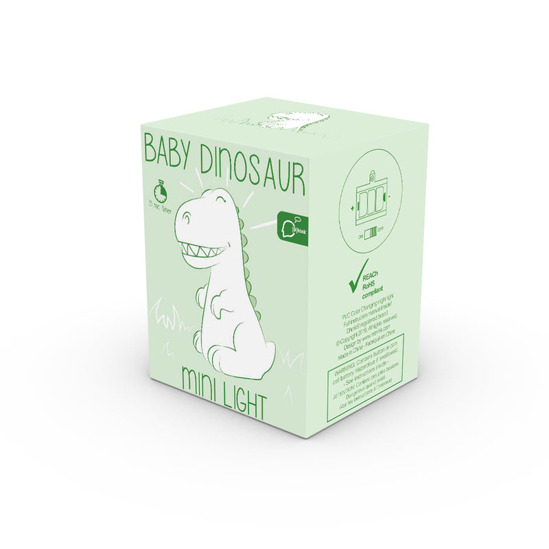 Dhink Dinosaurus Baby lampje Wit nachtlamp kinderkamer