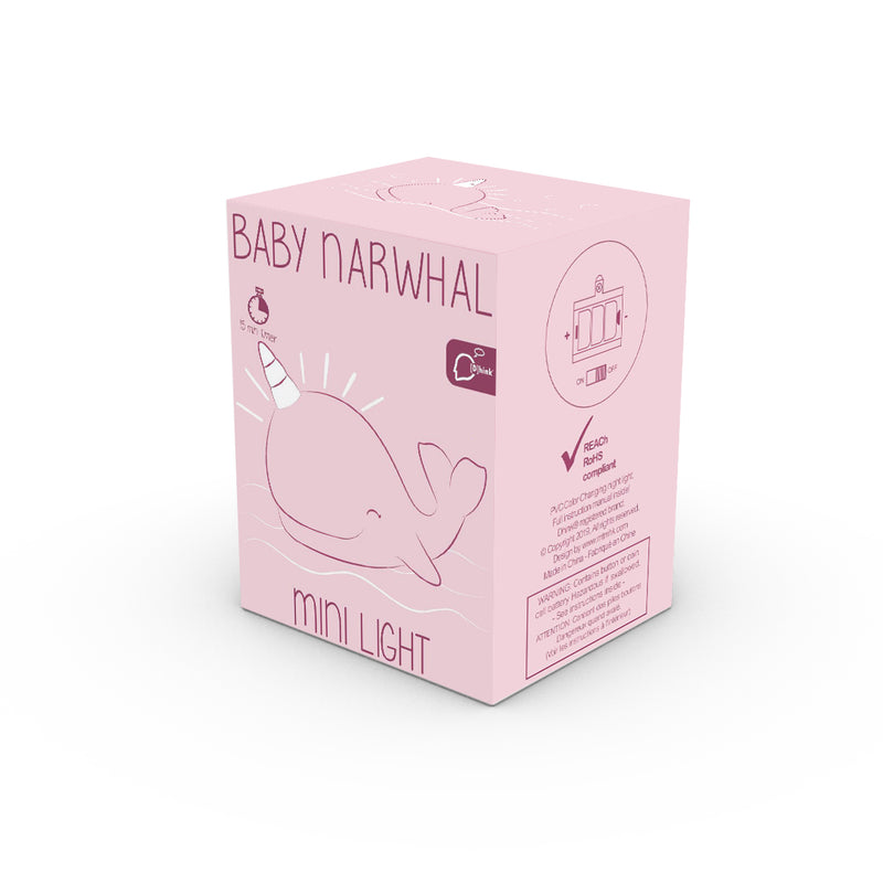 Dhink Walvis Baby lampje Roze