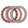 Mushie Flower Bracelet (3pack) Blush/Rose/Sh.Sand