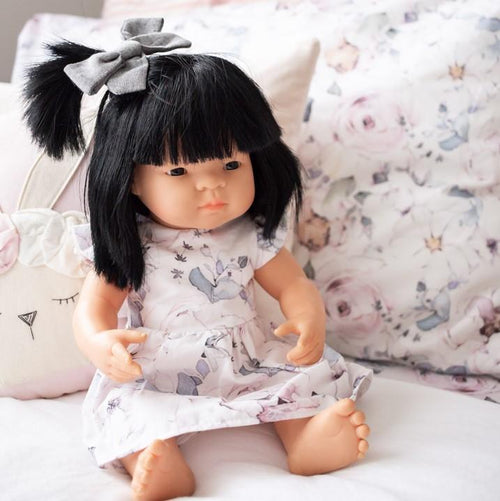 Miniland Pop Asian Meisje met Haar 38CM