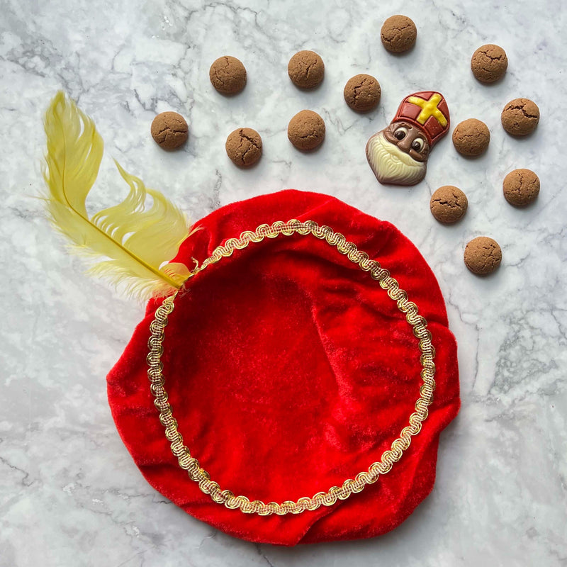 Pietenmuts met naam - rood
