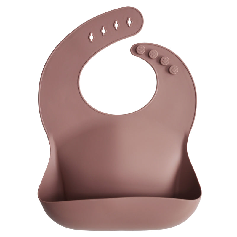 Mushie Silicone Bib Woodchuck