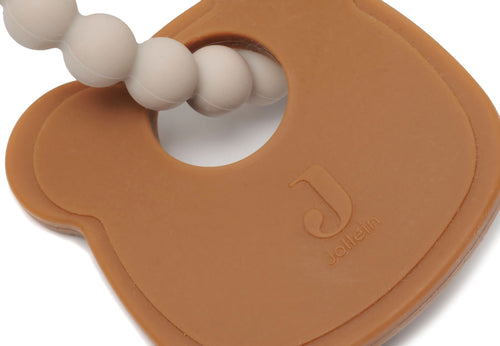 Jollein Bijtring Siliconen  15x11x1 cm Teddy Bear