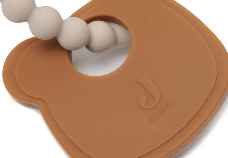 Jollein Bijtring Siliconen  15x11x1 cm Teddy Bear
