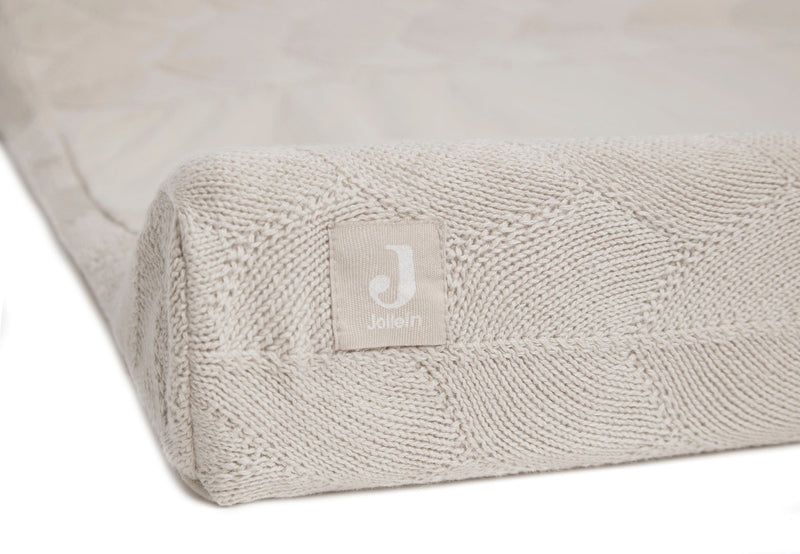 Jollein Aankleedkussenhoes  50x70 cm Shell Knit Nougat GOTS