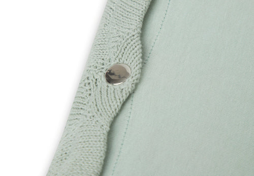 Jollein Aankleedkussenhoes 50x70cm Shell knit Sea Foam GOTS