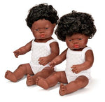 Miniland Pop Afrikaans met Haar Jongen 38 cm