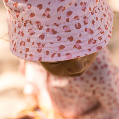 Swim Essentials UV Zonnehoedje Old Pink Panterprint 0-1 Jaar