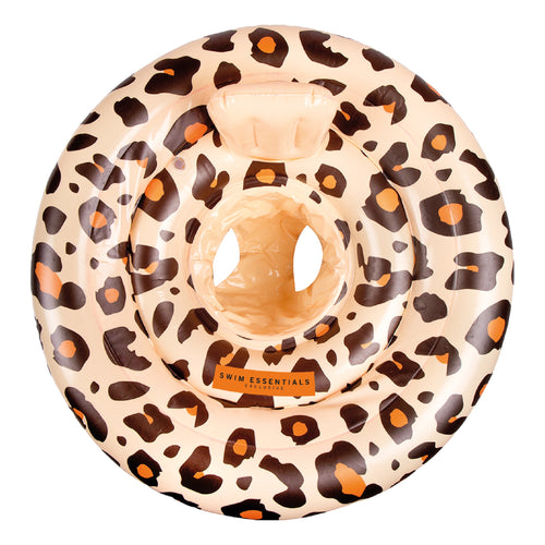 Swim Essentials Baby Float Beige Panterprint 0-1 Jaar
